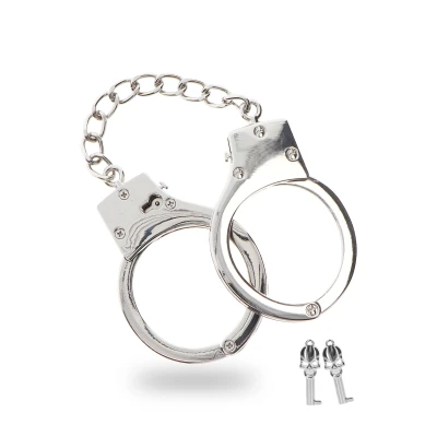 Afbeelding van Taboom Silver Plated BDSM Handcuffs Bondage / SM Cuffs Zilver