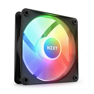Afbeelding van NZXT F120 RGB Core RF C12SF B1 120 mm ventilator op naaf gemonteerd, hoge statische druk en luchtcirculatie, hydrodynamische lagers, MLI bediening, zwart