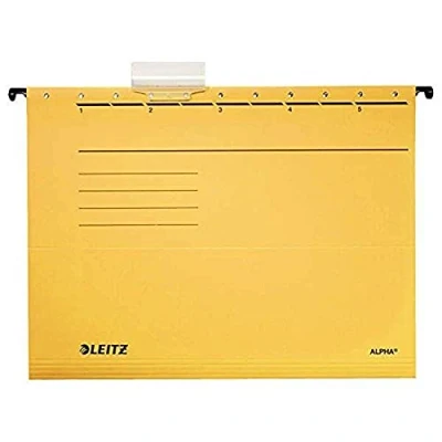 Afbeelding van Esselte Leitz 19853015 hangmap, 5 stuks, Alpha karton, geel