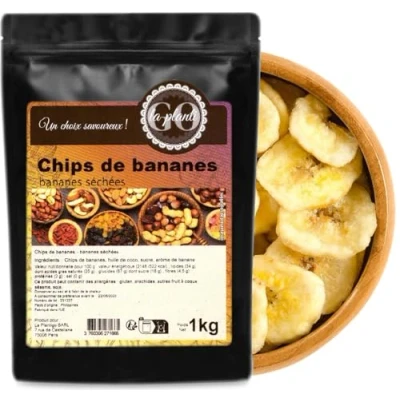 Afbeelding van Bananenchips gedroogde bananen 1 kg LA PLANTIGO