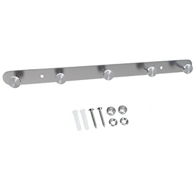 Afbeelding van Intirilife roestvrijstalen kapstok model A 5 haken jashaken in verschillende designs