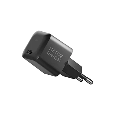 Afbeelding van Native Union Fast GaN Charger PD 30 W, ultra compacte USB C oplader met Power Delivery, gemaakt van gerecyclede materialen, voor MacBook Air, iPads, iPhones, Pixel, Galaxy en andere apparaten
