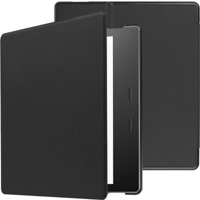 Afbeelding van iMoshion Ereader Cover / Hoesje Geschikt voor Amazon Kindle Oasis 3 Slim Hard Case Bookcase Zwart