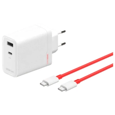 Image de OnePlus SuperVOOC USB C + A Chargeur Rapide 120W Blanc