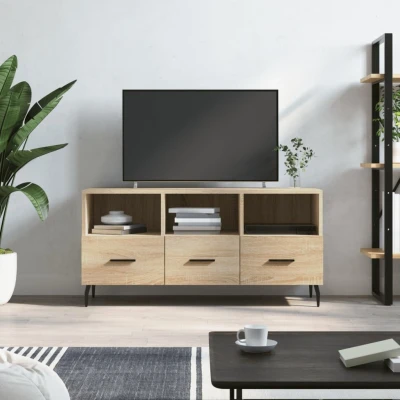 Afbeelding van Tv meubel 102x36x50 cm bewerkt hout sonoma eikenkleurig