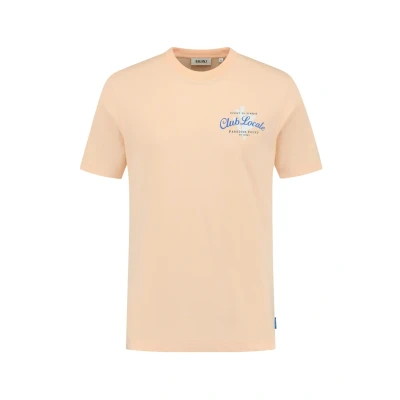 Afbeelding van Shiwi LIAM Paradise Tshirt print, Heren, Maat: Large, Orange peaches