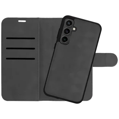 Afbeelding van Just in Case Uitneembare PU leer Book Zwart Samsung Galaxy A35