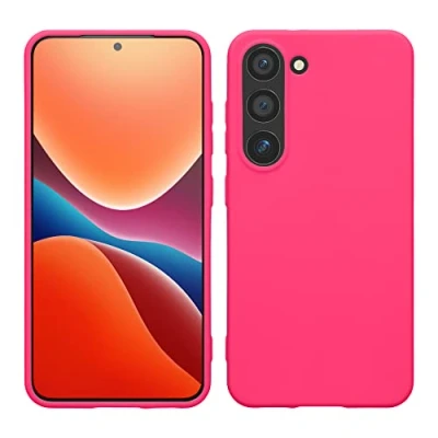 Afbeelding van kwmobile telefoonhoesje geschikt voor Samsung Galaxy S23 Hoesje smartphone Back cover in neon roze