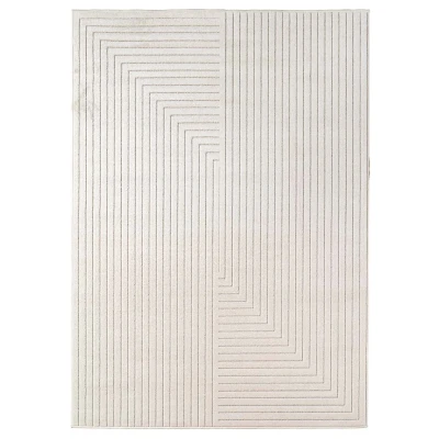 Afbeelding van Scandinavisch Buitenkleed Naara Lini Crème 120x170 Cm