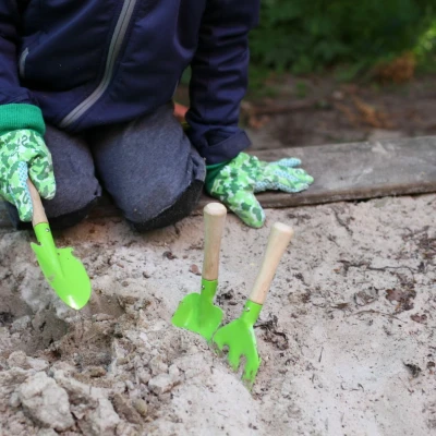 Afbeelding van Esschert Design Kindergereedschapset 3 Delig Groen