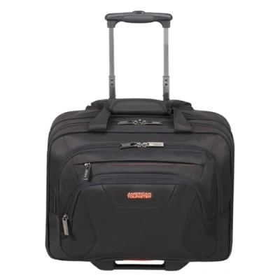 Afbeelding van American Tourister 88533 1070 At Work Rolling Tote 15.6 Inch Trolley Black/Orange