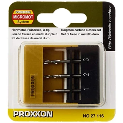 Afbeelding van Proxxon Hardmet. Schachtfreesset 3 dlg. (Pr27116) modelbouwsets, hobbybouwspeelgoed voor kinderen, modelverf en accessoires