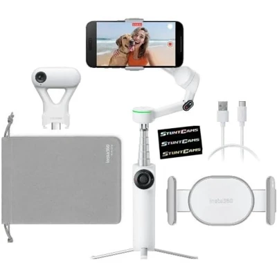 Afbeelding van Insta360 Stabilisator Flow 2 AI Tracker Bundel Wit