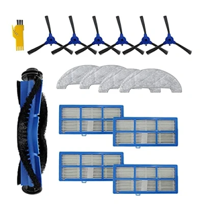 Afbeelding van MIKONG accessoireset voor robotstofzuiger Proscenic 850T 15 verpakkingen hoofdborstel en filter zijborstel dweildoek