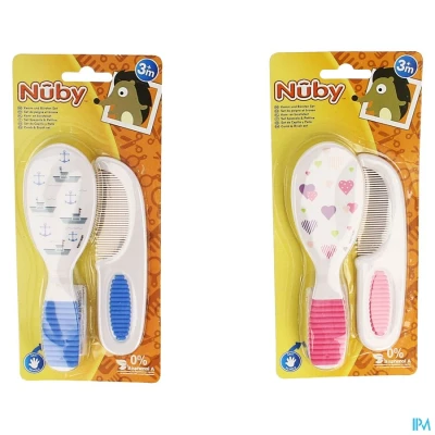 Image de Nûby Set Brosse &amp; Peigne 3m+