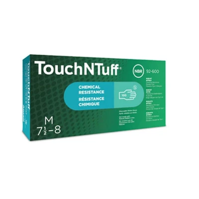 Image de ANSELL TOUCHNTUFF 92 600 gants jetables nitrile boîte verte (100 pcs) 92600090