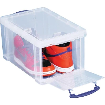 Afbeelding van Really Useful Box opbergdoos 14 liter met opening aan de voorkant, transparant