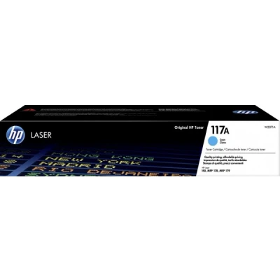 Afbeelding van HP Tonercartridge W2071A 117A blauw