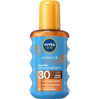 Afbeelding van NIVEA SUN Protect &amp; Bronze Zonnebrandolie Spray SPF30 200ml