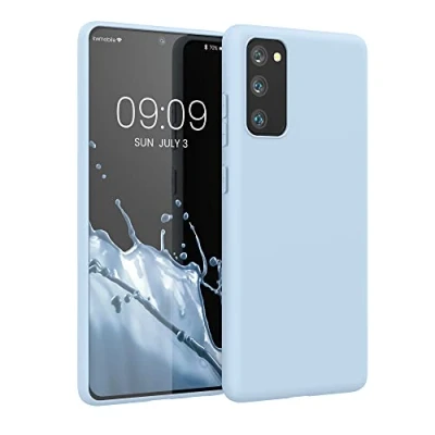 Afbeelding van kwmobile telefoonhoesje geschikt voor Samsung Galaxy S20 FE Hoesje smartphone Back cover in lichtblauw