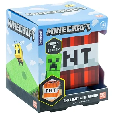 Afbeelding van Paladone Minecraft Nachtlamp TNT Box Icon Light 3D Lamp Met Geluid