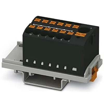 Afbeelding van Phoenix Contact PTFIX 6/12X2,5 NS35 BK 3273102 Verdeelblok 0.14 mm² 2.50 Zwart 8 stuk(s)