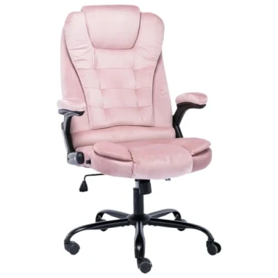 Image de vidaXL Chaise de bureau Rose Velours20571
