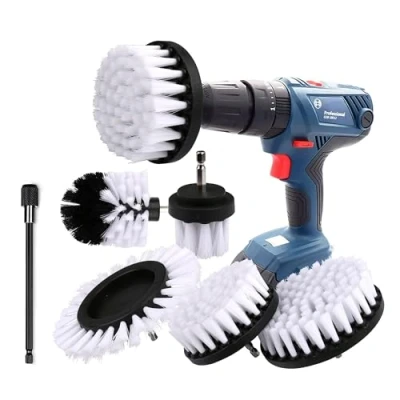 Afbeelding van Reinigingsborstel voor velgen, badkuip, tegels, keuken, auto, bank en grill, 5 stuks