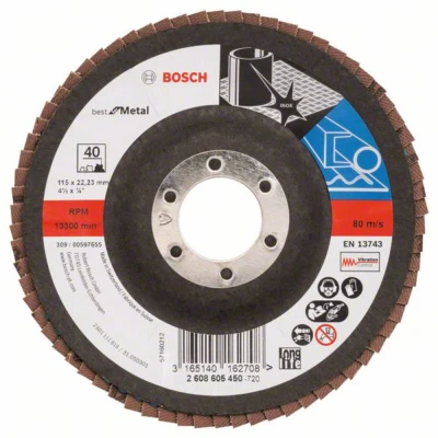 Afbeelding van Bosch Accessories 2608605450 Power Tools Lamellenschijf Diameter 115 mm 1 stuk(s)