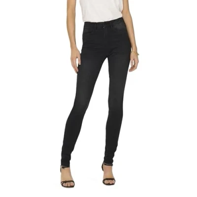 Afbeelding van Only dames jeans, Zwarte Denim