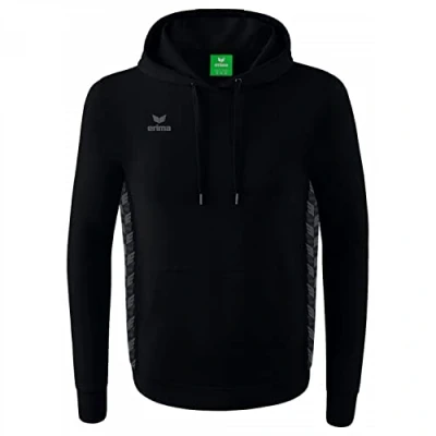 Afbeelding van Erima Essential Team Basic Hoodie voor heren, zwart/leigrijs
