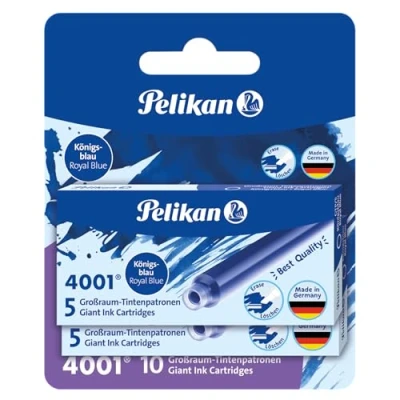 Image de PELIKAN Cartouche d&#039;encre grand format 4001 GTP/5/2/B, bleuroi, contenu: 2 étuis à 5 cartouches d&#039;encres dans un emballage blister (330852)