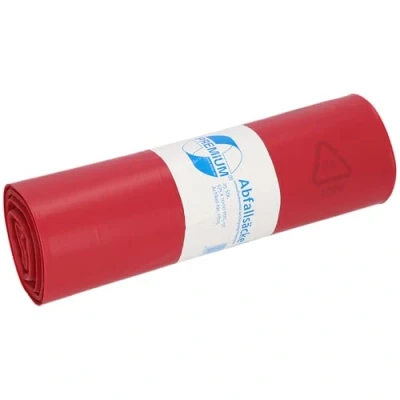 Afbeelding van DEISS PREMIUM Vuilniszakken, rood, type 60 70 liter