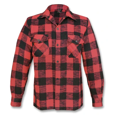 Image de Mil Tec Chemise de bûcheron noir / rouge XL
