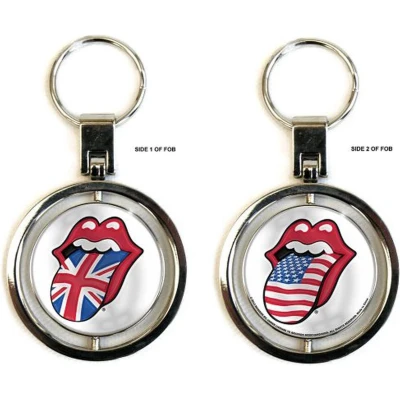 Afbeelding van The Rolling Stones UK &amp; US Tongues Sleutelhanger Multicolours