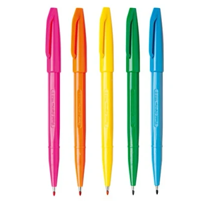 Afbeelding van Pentel S520 Marker, 5 stuks, verschillende kleuren
