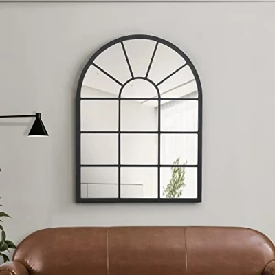 Afbeelding van Spiegel Villalago hangend 80x60 cm zwart mat