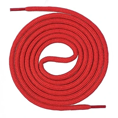 Afbeelding van Mount Swiss Ronde premium veters voor werkschoenen, wandelschoenen en trekkingschoenen polyester ø 4,5 mm zeer scheurvast kleur: rood, lengte: 180 cm.