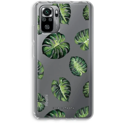 Afbeelding van Case Company® hoesje geschikt voor Xiaomi Redmi Note 10S Tropische bladeren Soft Cover Telefoonhoesje Bescherming aan alle Kanten en Schermrand