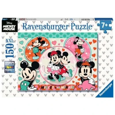 Image de Puzzle 150 pièces Ravensburger Mickey et Minnie