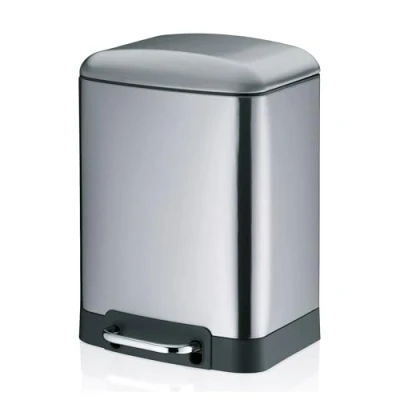 Afbeelding van Afvalemmer RVS, 6 L Kela Davino