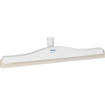 Afbeelding van Vikan Vloertrekkers Met Flexibele Nek Klassieke Vloertrekker Polypropyleen En Witte Schuimrubber Cassette 50cm Breed Wit