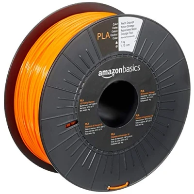 Afbeelding van Amazon Basics PLA filament voor 3D printers, 1,75 mm, neonoranje, spoel, 1 kg
