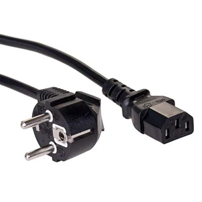 Afbeelding van Akyga Stroom Adapterkabel [1x Randaarde stekker 1x Apparaatstekker, female C13 10A] 1.50 m Zwart