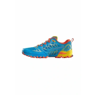 Afbeelding van La Sportiva Bushido Outdoorschoenen, Heren, Maat: 46.5, Tropic blue/bamboo Kunststof/ textiel