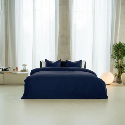 Afbeelding van Kayori Saya Dekbedovertrek Katoensatijn 240/200 220 Navy cm +2 slopen