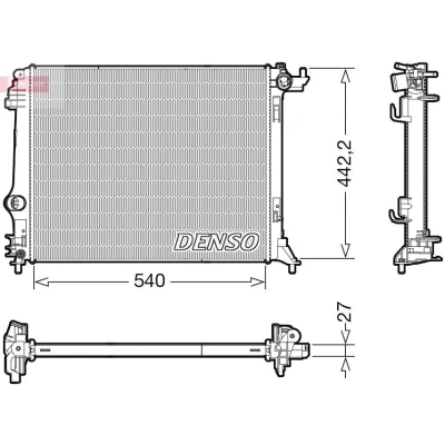 Afbeelding van DENSO DRM23115 Radiateur 540 452 27 RENAULT: Scénic IV