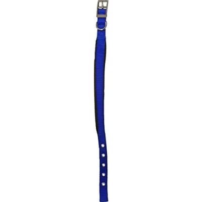 Afbeelding van Hondenhalsband Nylon halsband &#039;SP&#039; dubbel 20 mm x 45 cm, Blauw
