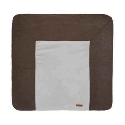 Afbeelding van Baby&#039;s Only Gebreide baby aankleedkussenhoes Waskussenhoes Overtrek verzorgingskussen Classic Cacao 75x85 cm