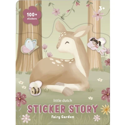 Afbeelding van Little Dutch stickerboekje Fairy Garden creatief speelgoed 3 jaar